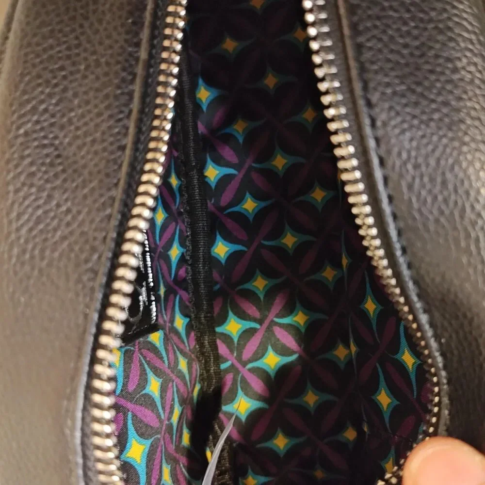 CXL by Christian‎ Lacroix Camera Bag Womens Black Eve Pebble Detachable Mini Zip